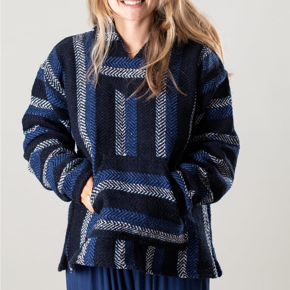 BAJA JOE Mexicali Blues Mexican Hoodie Cotton Sweatshirt S - Picture 1 of 13